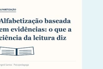 Capa do artigo: Alfabetização baseada em evidências: o que a ciência da leitura diz