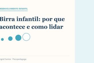 Capa do artigo: Birra infantil: por que acontece e como lidar