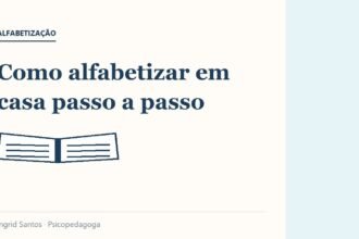 Capa do artigo: Como alfabetizar em casa passo a passo