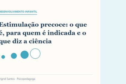 Capa do artigo: Estimulação precoce: o que é, para quem é indicada e o que diz a ciência