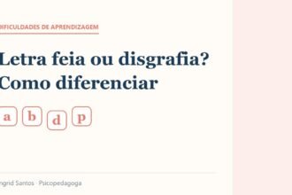 Capa do artigo: Letra feia ou disgrafia? Como diferenciar