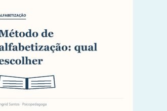 Capa do artigo: Método de alfabetização: qual escolher